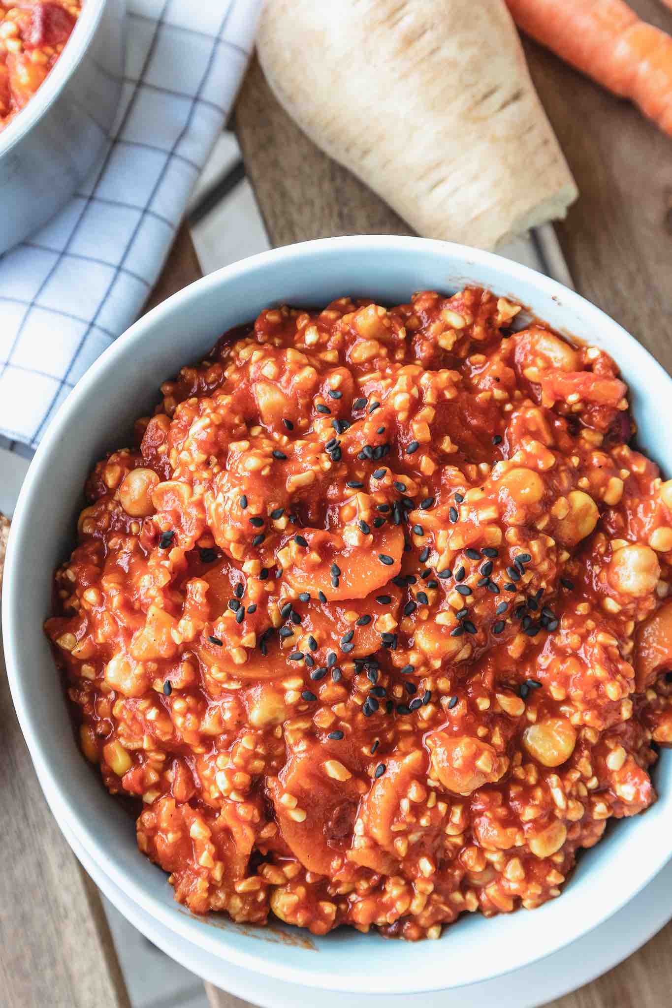 Leckeres Herbst Rezept: Chili mit Süßlupinenschrot