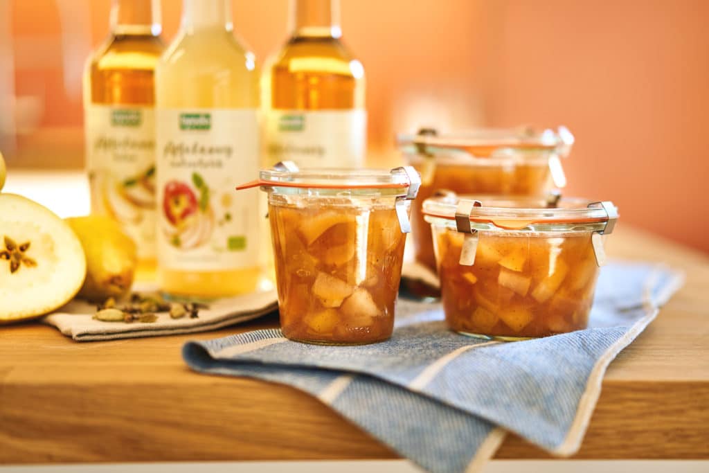 Rezept für Apfel-Birnen-Chutney mit Ingwer