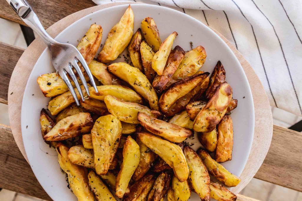 Einfaches Herbst Rezept sind Ofenkartoffeln 