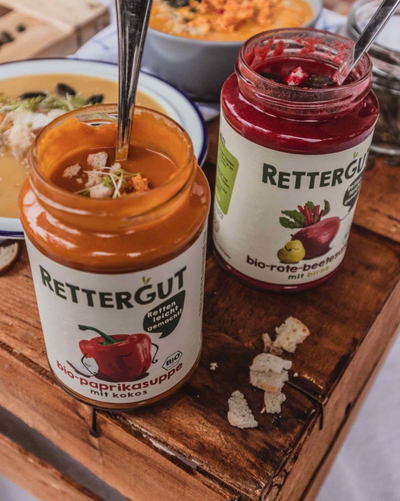 Die Rettergut Suppen schmecken auch direkt aus dem Glas.
